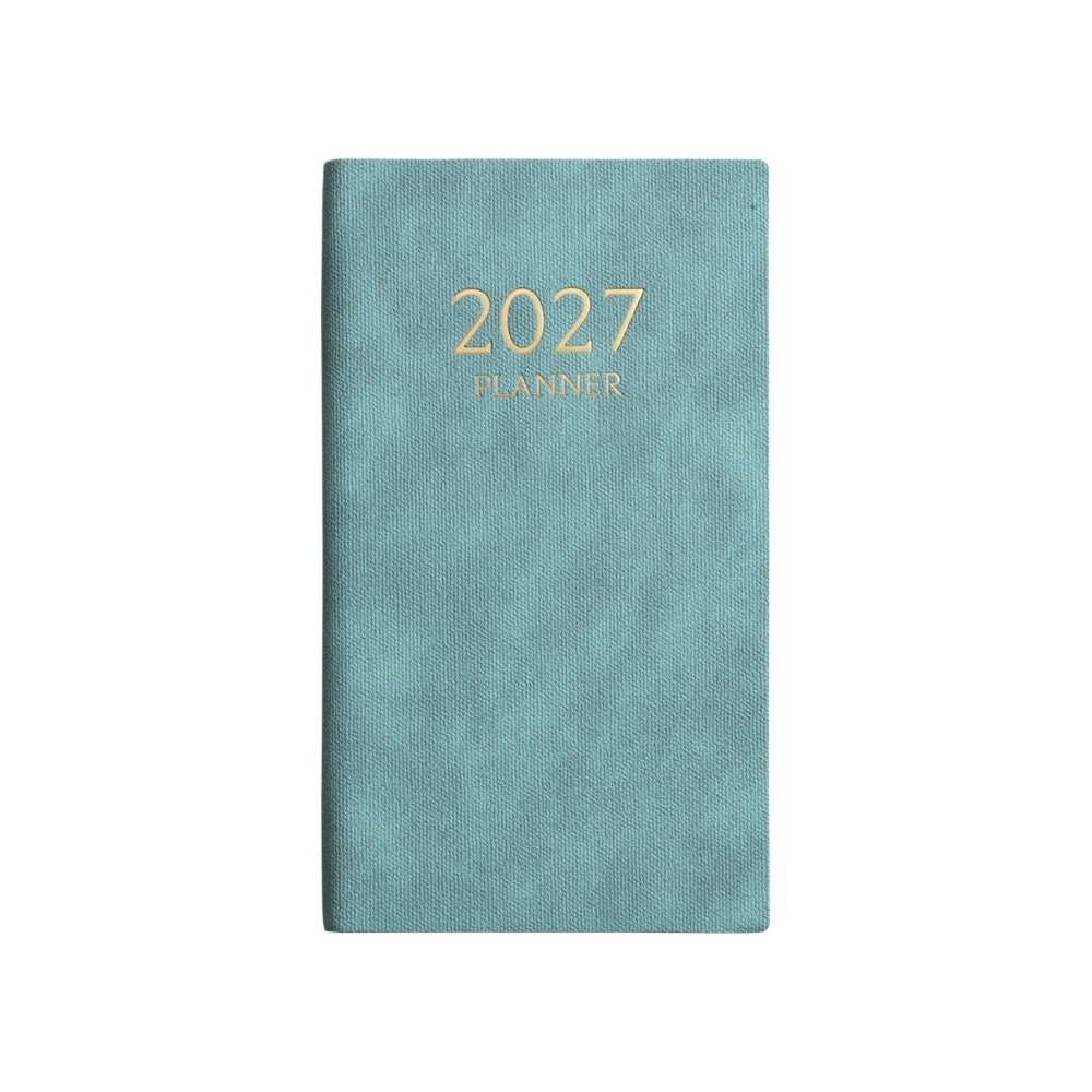 Leatherwork Plans - A6 デイリープランナーノート PU レザー 2027 ポケットノート