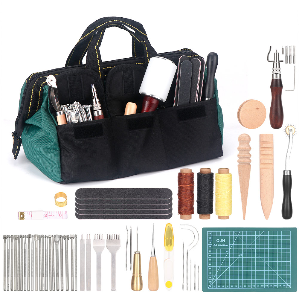 Leatherwork Needles - 革細工キット クラフトツール用品 縫製糸 曲線針 グルーバー 縫製、彫刻、打ち抜き、刻印用