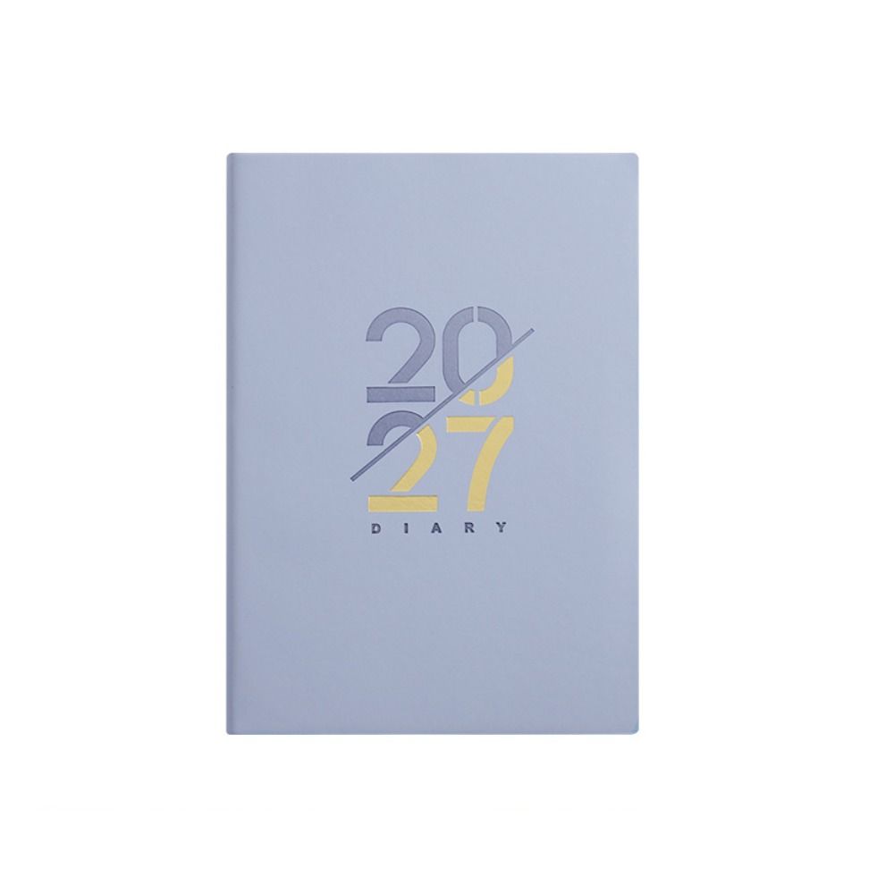 Leatherwork Plans - A5 2027年スケジュールプランナー 12ヶ月分 厚紙プランナーノートパッド 英語表記 レザーカバー