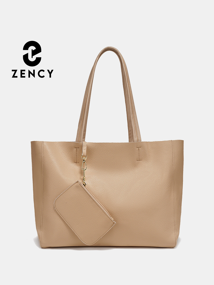 Leather Workshop - Zency 本革製大型トートバッグ ビーチハンドバッグ 高級レディースバッグ A4ワークバッグ ショッピング