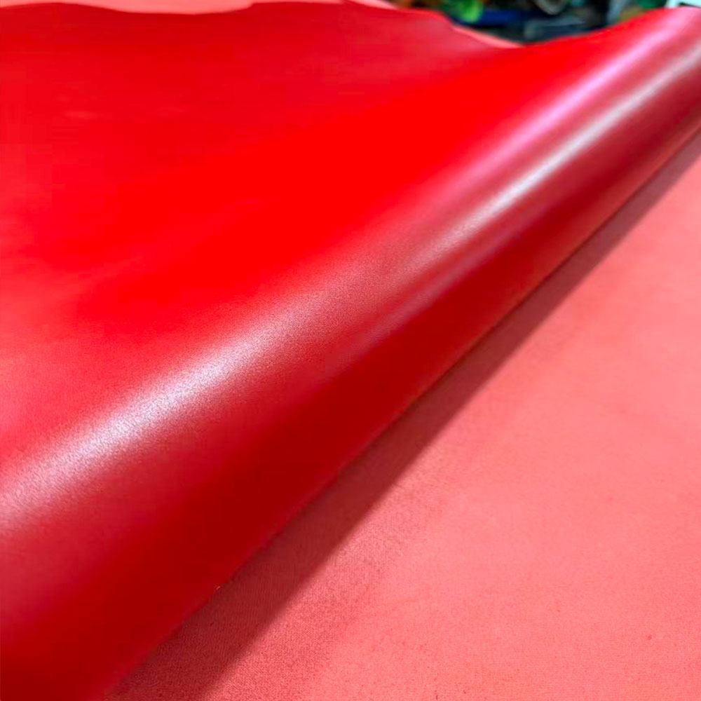 Veg Tan Leather Hide - 牛革 厚革 本革 2mm 赤色 上質革