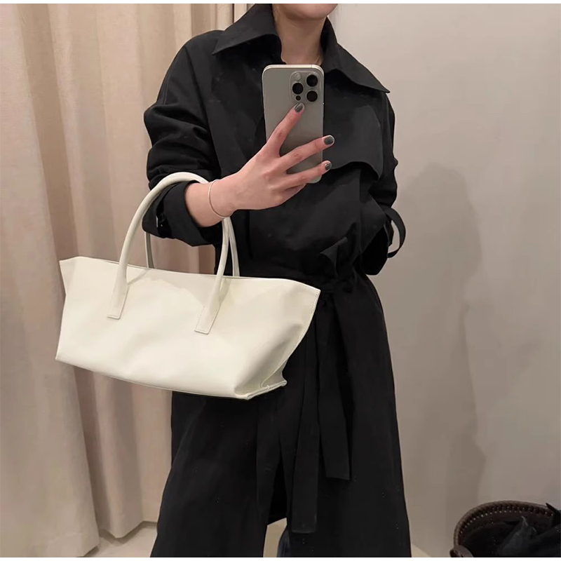 大容量ソフトPUレザートートバッグ 女性用 ミニマリストショ - Leather Workshop のレビューと価格