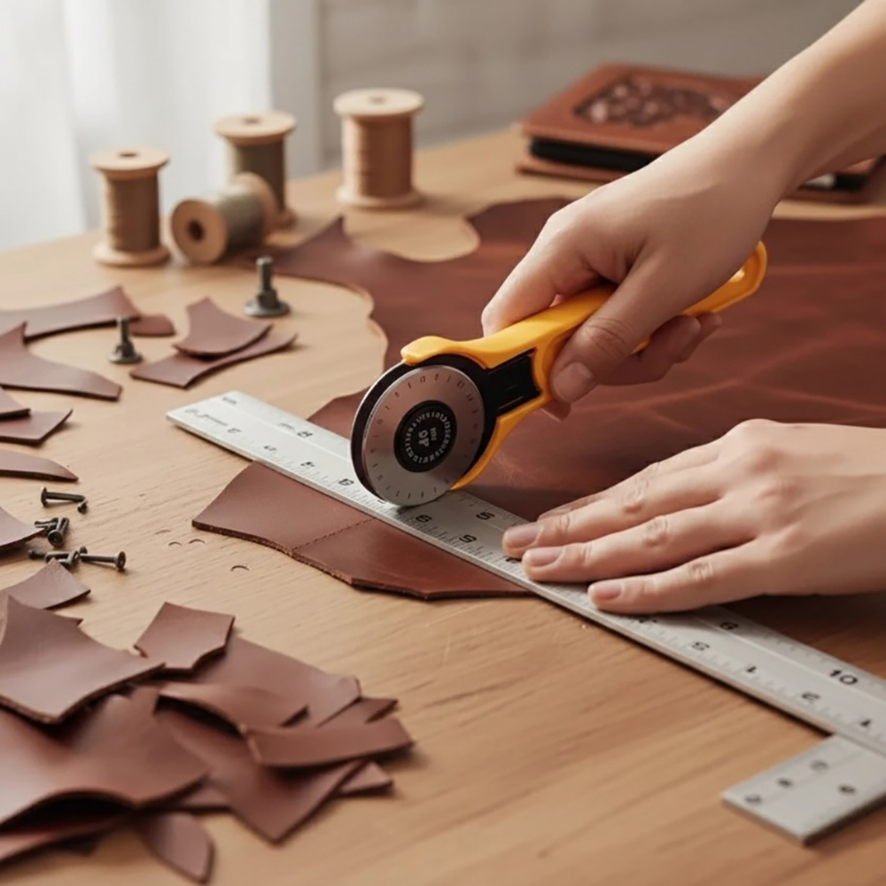45 ミリメートルロータリー生地カッターレザークラフト切削工 - Leather Workshop のレビューと価格