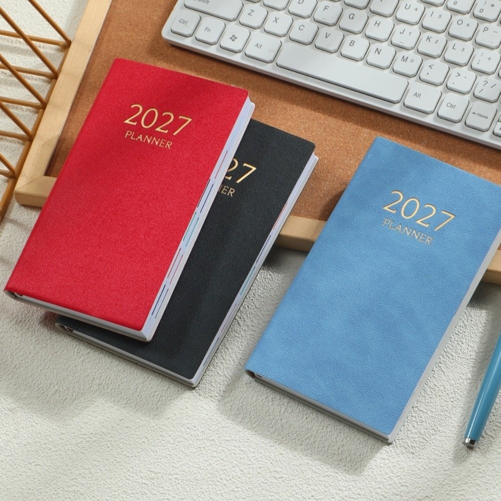 A6 デイリープランナーノートブック 2027 カラフルな月 - Leatherwork Plans のレビューと価格