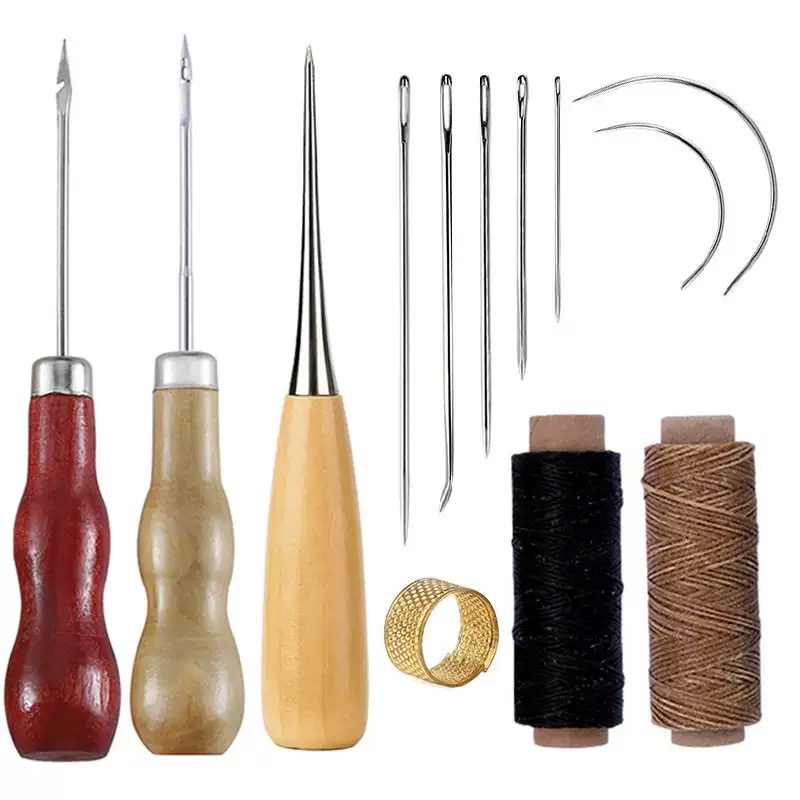 13点セット レザー縫製セット ハンドバッグ 靴 手作り 縫 - Leatherwork Needles のレビューと価格