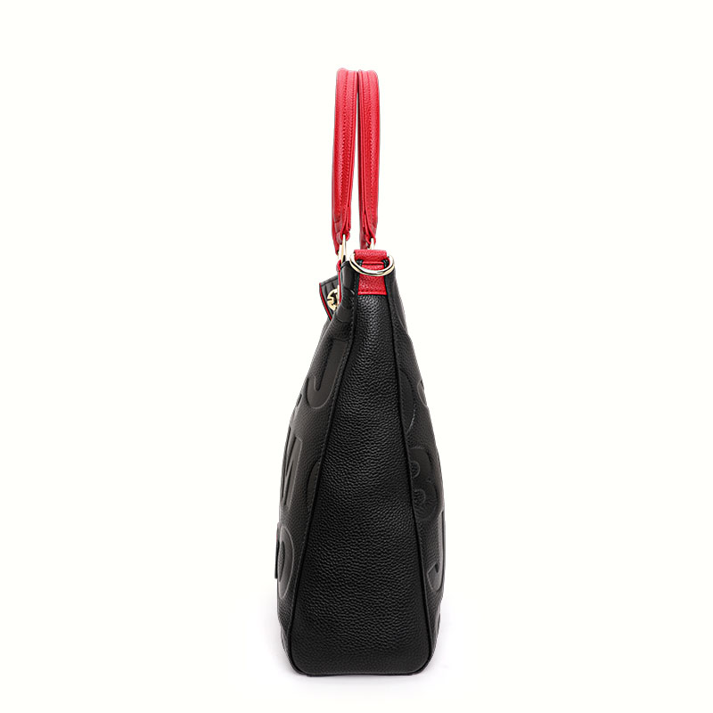 本牛革エンボスレタートートバッグ取り外し可能なクロスストラッ - Leather Workshop のレビューと価格
