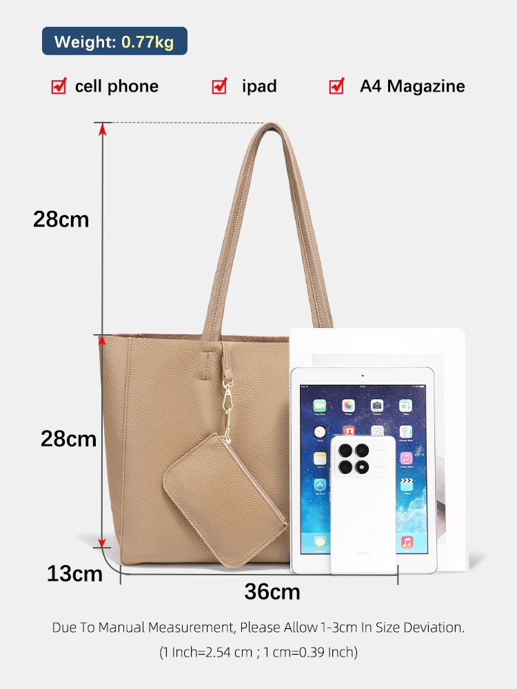 Zency 本革製大型トートバッグ ビーチハンドバッグ 高級 - Leather Workshop のレビューと価格