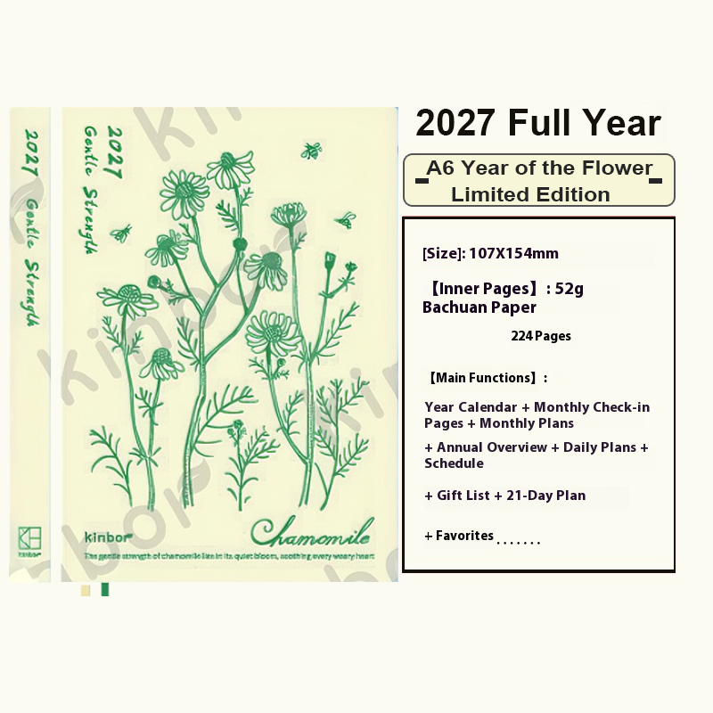 Kinbor New 2027 プランナー A5/A6 ノー - Leatherwork Plans のレビューと価格