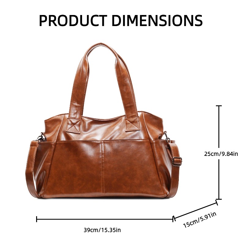 レディース レトロ ソフトレザー ハンドバッグ 多ポケット  - Leather Workshop のレビューと価格