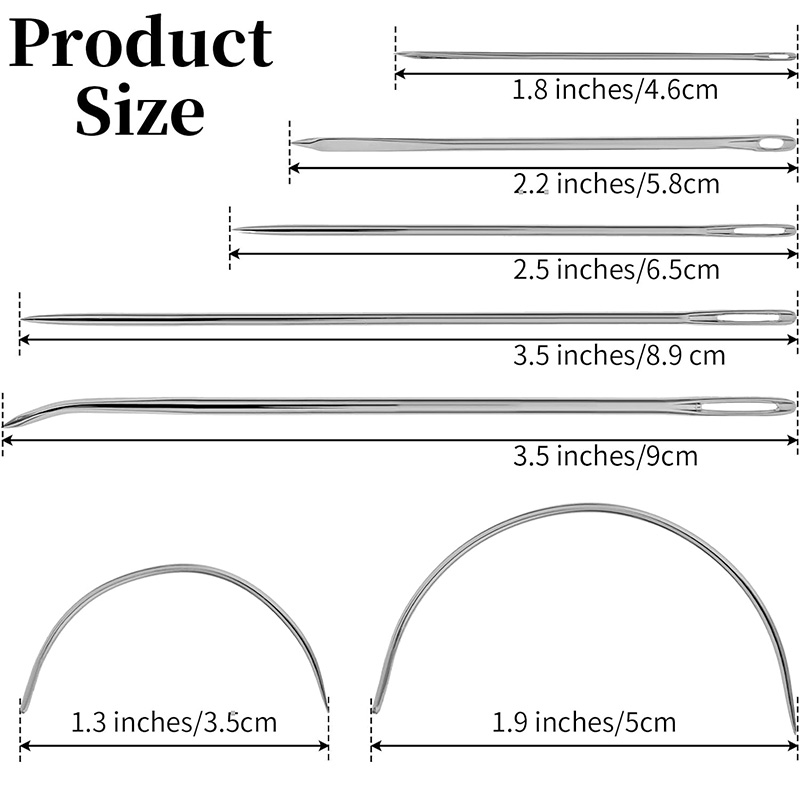 14本入りヘビーデューティーハンドソーイングレザーキット針、 - Leatherwork Needles のレビューと価格