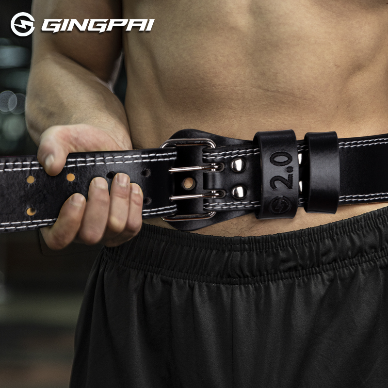 ボディービル用の牛革重量挙げベルト、しゃがむ腰のサポート、ト - Leather Workout Belt のレビューと価格