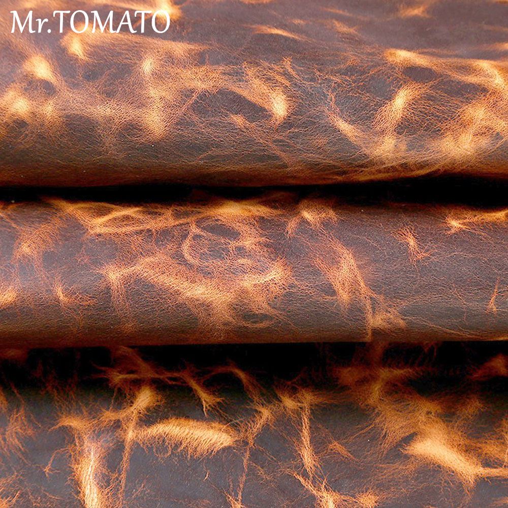 牛革 厚手の本革 ワックス加工 ハードファーストレイヤーなめ - Veg Tan Leather Hide のレビューと価格