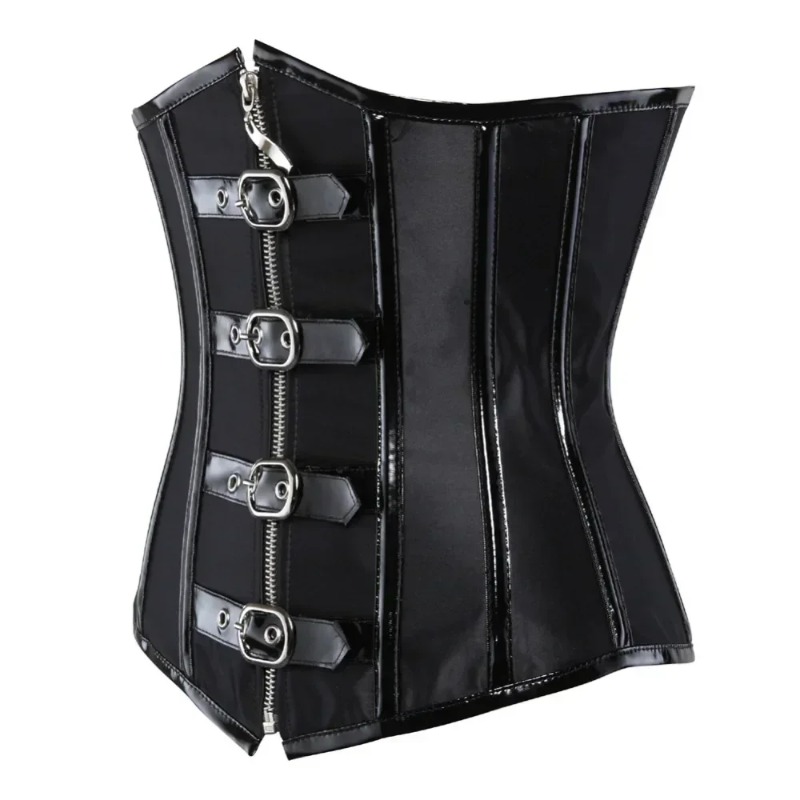 ウエストトレーナー ゴシックアンダーバストコルセット ジッパ - Leather Workout Belt のレビューと価格