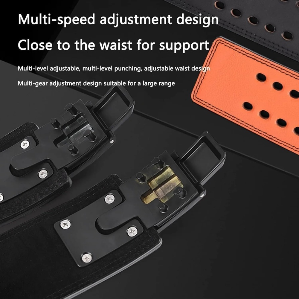 本革ウェイトリフティングベルトレバーバックルウエストサポート - Leather Workout Belt のレビューと価格