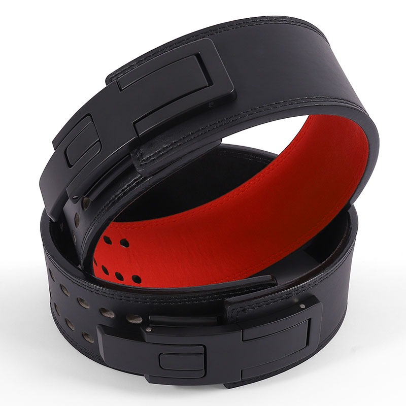 ウエイトリフティングベルト 牛革製 レバーバックル 腰サポー - Leather Workout Belt のレビューと価格