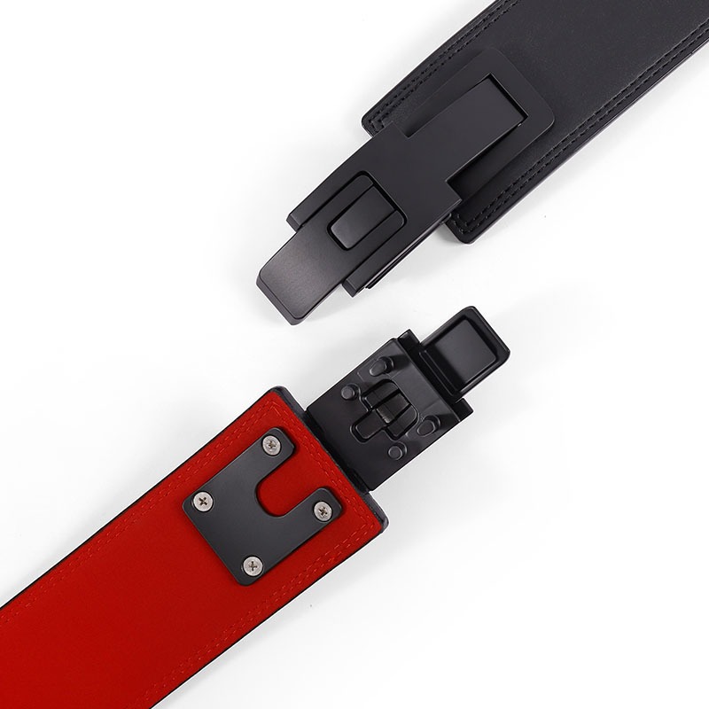 ウエイトリフティングベルト 牛革製 レバーバックル 腰サポー - Leather Workout Belt のレビューと価格