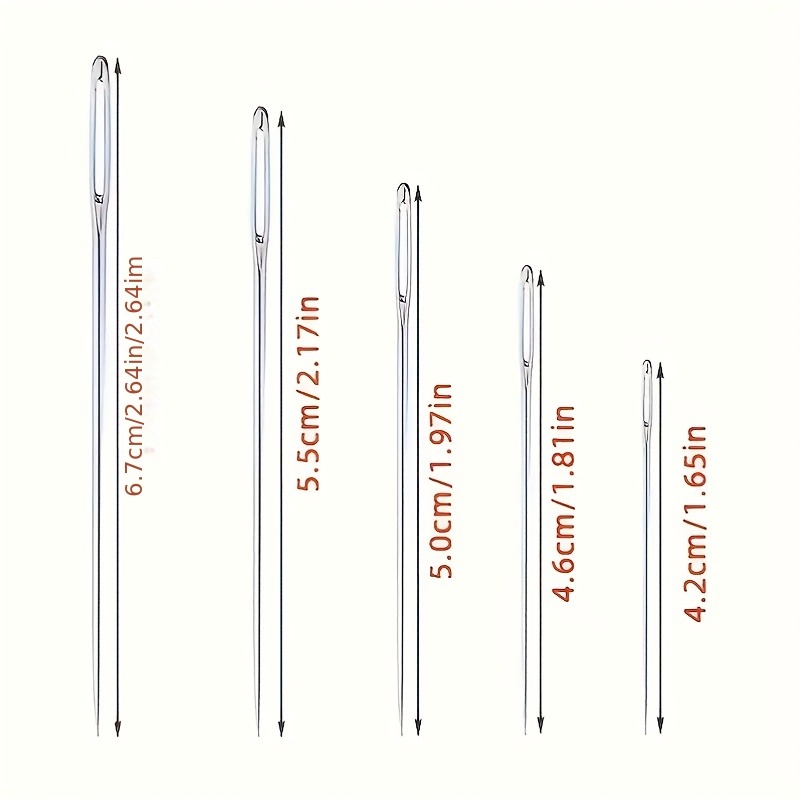 40本入り 各種サイズ 大きな目穴付き ステンレス製 手縫い - Leatherwork Needles のレビューと価格