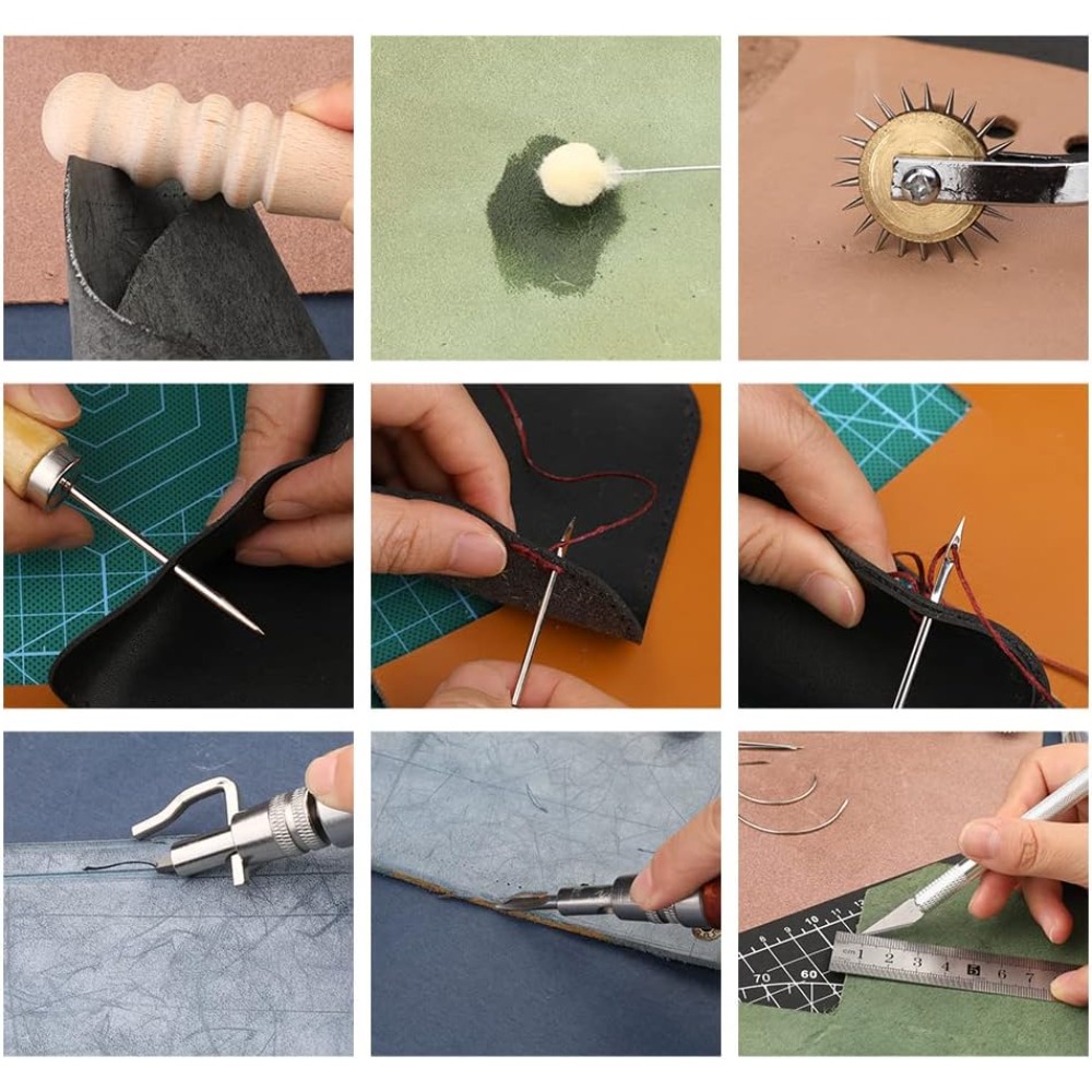 革細工ツール 実用的な革細工キット ワックス加工糸 グルーバ - Leatherwork Or Leathercraft のレビューと価格