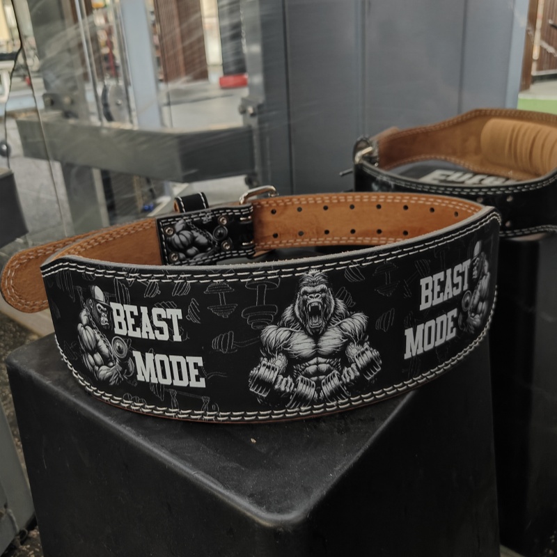 男性重量挙げベルトジム女性重量挙げベルトヘビー筋力トレーニン - Leather Workout Belt のレビューと価格